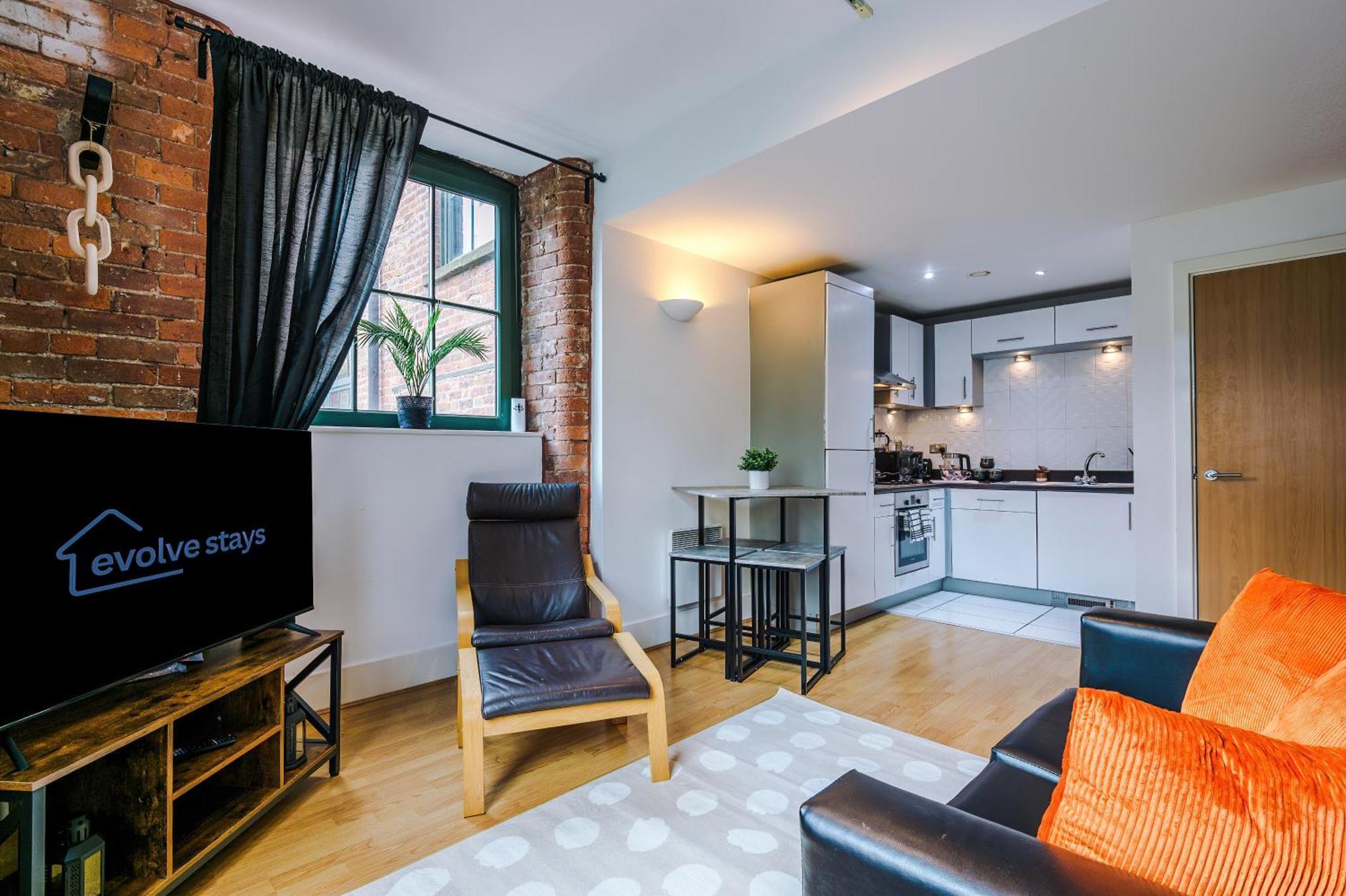 Apartment Converted Mill, Stylish In Castlefield Manchester